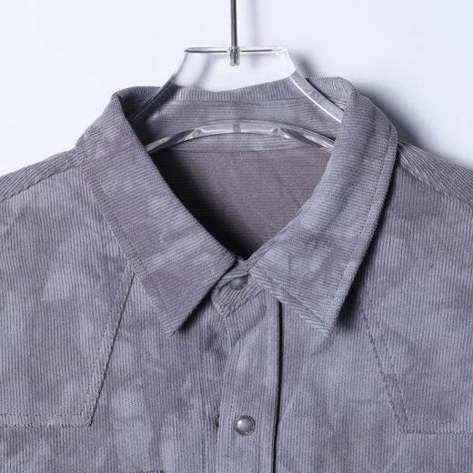 23309SDSA男士春夏新款痞帅男装潮牌扎染肌理感长袖衬衫百搭宽松衬衣 商品图2