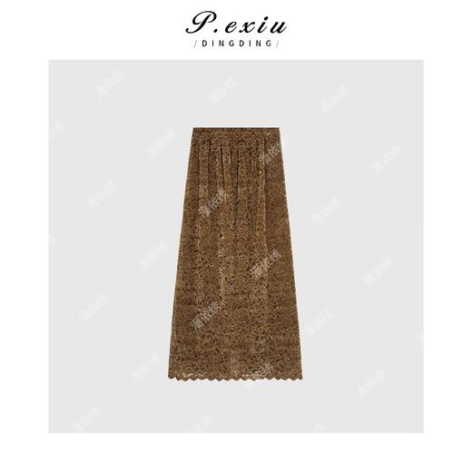 法式复古立体蕾丝加绒半身裙 Q9068 商品图0