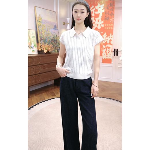 火桐hooton 2026春季新款 镂空挑针无袖polo羊绒羊毛衬衫 商品图1