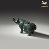 铜师傅 见微系列《青铜犀尊》客厅青铜犀牛摆件 家居装饰工艺品 商品缩略图3