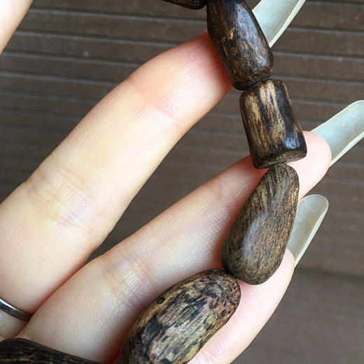 【青山特惠】沉水 文莱沉香 随型野生老料手串 11.3g 16*10mm c6 商品图2