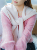 冬日氛围神器 超细美丽诺羊毛连帽围巾ACG1SAF091、ACG1SAF068 商品缩略图10