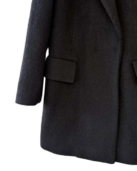 女款羊毛廓形西装外套大衣he 商品图2