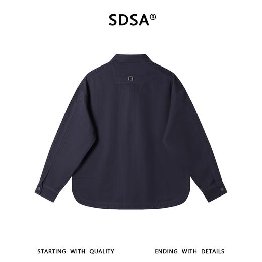 266588SDSA男士春夏新款痞帅男装韩版复古纯色长袖衬衫百搭休闲时尚衬衣 商品图5