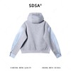 56017SDSA春夏新款痞帅男装韩版潮牌磨白拼接拉链连帽夹克外套百搭时尚 商品缩略图5