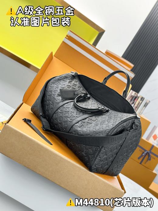 驴家 keepall 50 BANDOULIÈRE旅行袋 黑色压花 M44810（JPH） 商品图2