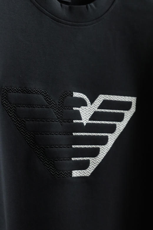 E.@ 春秋棉质混纺弹力刺绣圆领卫衣 WY018 商品图4