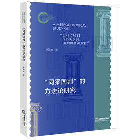 “同案同判”的方法论研究  孙海波著  法律出版社