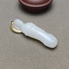 精品！新疆和田玉且末料羊脂玉包金观音 126-2 商品缩略图5