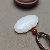精品！新疆和田玉且末料羊脂玉大气如意平安锁 126-4 商品缩略图4