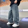 男童牛仔裤新款春秋阔腿儿童男孩童装加长裤帅气运动裤子120-170 商品缩略图0