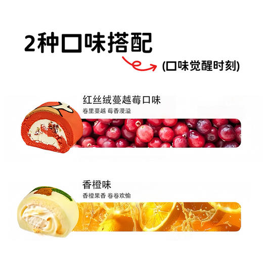 【圣诞瑞士卷2盒组合装】精选动物奶油 质感浓厚天然奶香 湿润松软蛋糕组合 圣诞氛围感十足 商品图6