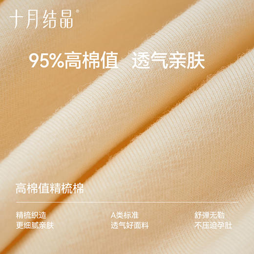 孕妇产检裤专用孕晚期高腰双开纯棉抗菌产后检查免脱内裤 商品图5