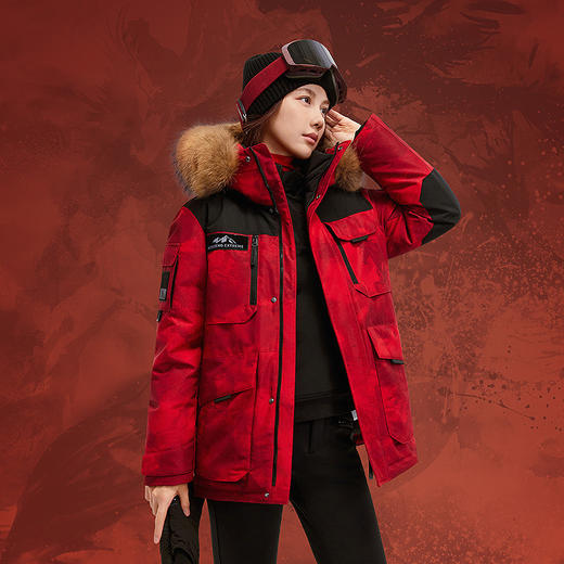 波司登极寒90鹅绒25冬新款羽绒服女男情侣款户外防风保暖工装毛领 商品图0