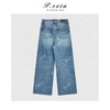 PanYiXiu/潘依绣赛络纺德绒复古水洗显瘦百搭直筒牛仔裤 S8169 商品缩略图2