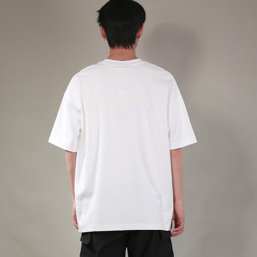 DRONKOO 2026 圆领前撞色后同色字母印花微阔短袖T恤 商品图4