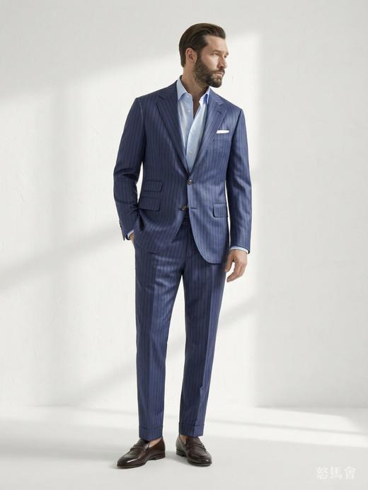 「45款可选」Scabal Londoner 伦敦人 Super 140's 澳洲美丽诺羊毛全麻衬西装套装 商品图5