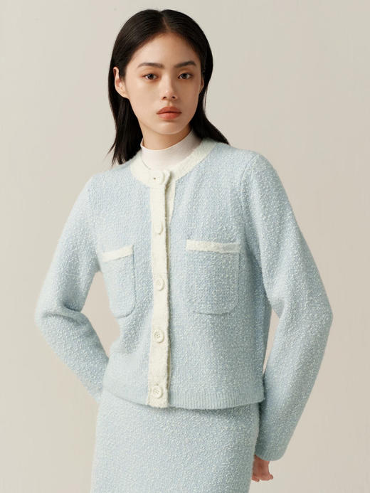 初十上新 纯圆正 Eds 香风套装 开衫+半身裙 美到忘乎所以 商品图0