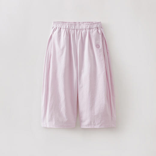 【吸湿速干】马克珍妮元气日常女童压褶速干阔腿裤2026年春装新款560251 商品图2