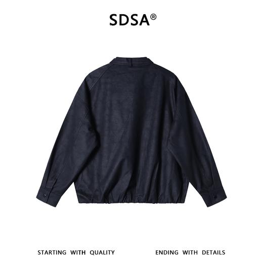 SDSA男士春夏新款痞帅男装韩版百搭拉链立领夹克外套百搭时尚简约 商品图5