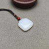 新年特惠！新疆和田玉且末料羊脂玉雅致小方平安牌 126-19 商品缩略图5