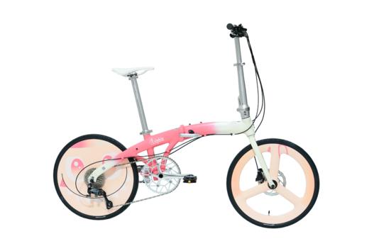 UPLAND艺术涂装LABUBU款折叠海豚架折叠车20寸油碟喜玛诺变速 商品图1
