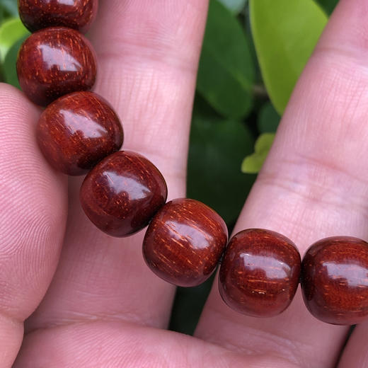 【青山特惠】10*11mm21颗5星180度龙鳞 小叶紫檀手串 t10 商品图4