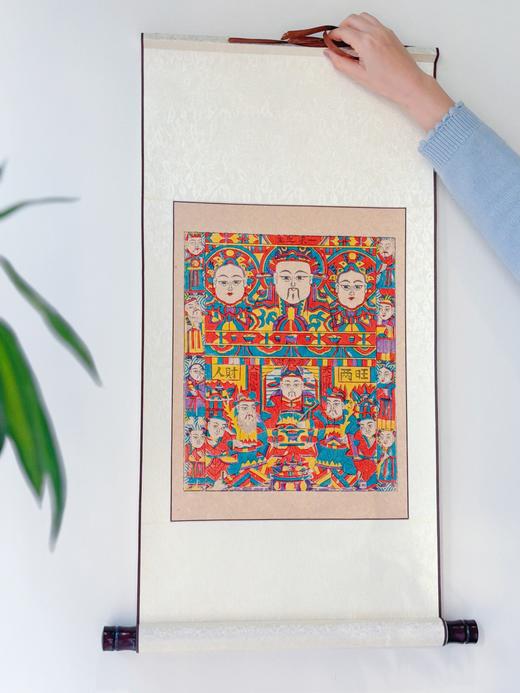 2026非遗手工年画 杨家埠年画 非遗老师亲制 带亲笔签名收藏证书 赠贴纸、礼筒 商品图4