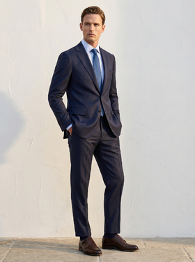 「86款可选」Scabal Eton 伊顿 Super 130's 澳洲美丽诺羊毛全麻衬套装