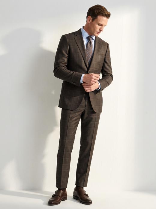 「86款可选」Scabal Eton 伊顿 Super 130's 澳洲美丽诺羊毛全麻衬套装 商品图1