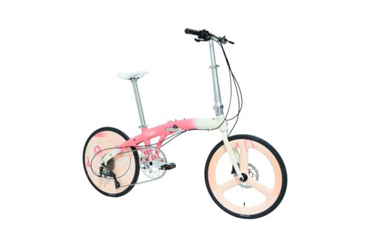 UPLAND艺术涂装LABUBU款折叠海豚架折叠车20寸油碟喜玛诺变速 商品图2