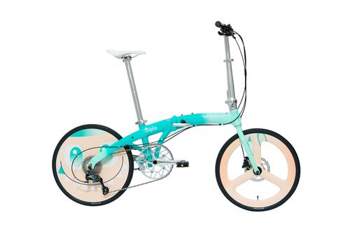 UPLAND艺术涂装LABUBU款折叠海豚架折叠车20寸油碟喜玛诺变速 商品图3