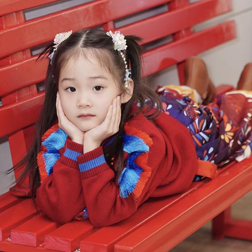 春节不打烊-新春拜年服-童装毛衣儿童男女童秋冬新款保暖国风好彩头毛衣NY100709 商品图4