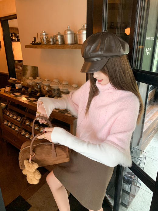 <曾小咸推荐>现货秒杀 ！微信超特价！高领斗篷麻花毛衣 日常209.99 立减120 秒杀89.99！！ 商品图8