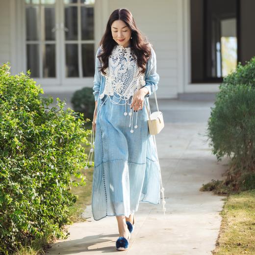 【林栖设计小店】（现货）手工钩花镂空小背心多色花边薄款樱花2025夏季新品披肩女2952430 商品图6