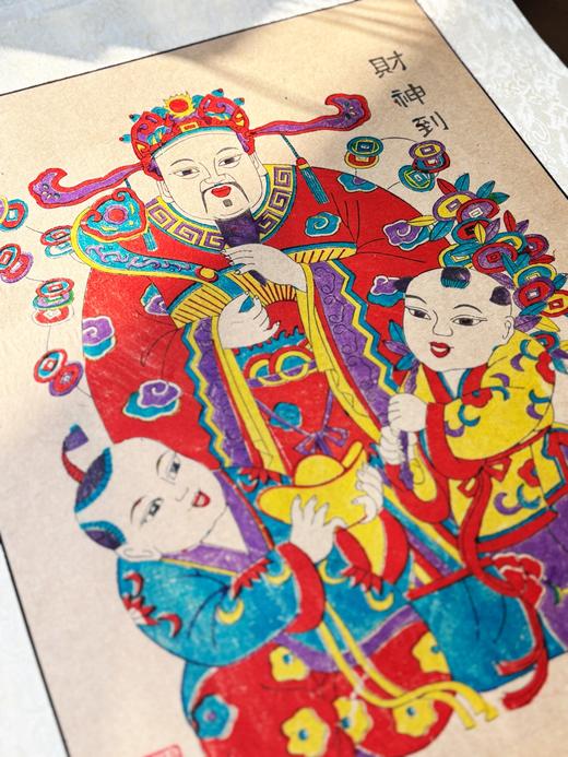 2026非遗手工年画 杨家埠年画 非遗老师亲制 带亲笔签名收藏证书 赠贴纸、礼筒 商品图0
