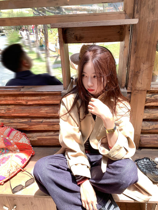 <曾小咸推荐>现货秒杀 ！微信超特价！韩版双排扣中长款风衣 日常269.99 立减100 秒杀169.99！！ 商品图5