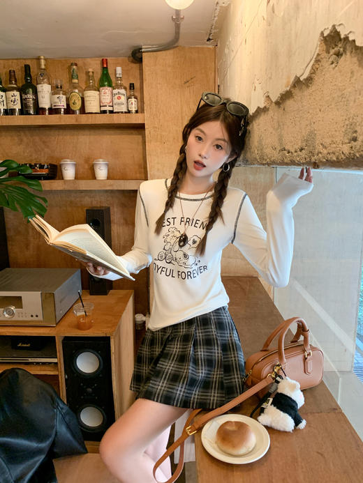 <曾小咸推荐>字母印花长袖T恤 商品图11