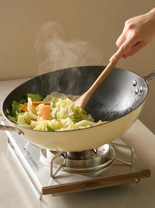 KOSTCOR蔻思扣·钛珐琅铸铁炒锅 ｜ 爆炒不粘锅，有锅气，炒啥都香！易清洗 商品图0