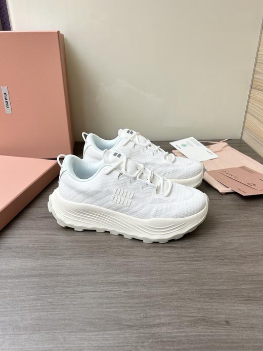 点此购买 Miu Miu早春织物女士老爹鞋 dx 340401 商品图2