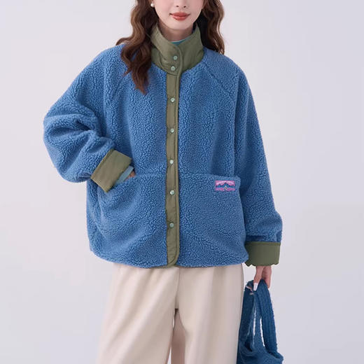 裁缝学苑AQ587撞色新款羊羔毛外套纸样女两面穿夹克上衣打版裁剪样板 商品图2