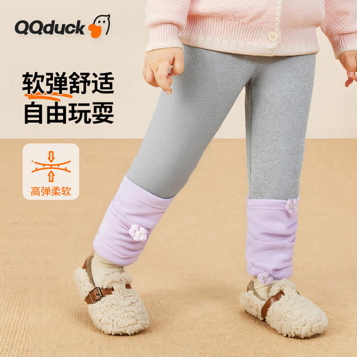 【加绒】【80-130】【可可鸭】女童冬款加绒打底裤 商品图2