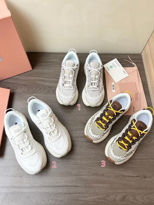 点此购买 Miu Miu早春织物女士老爹鞋 dx 340401 商品图0