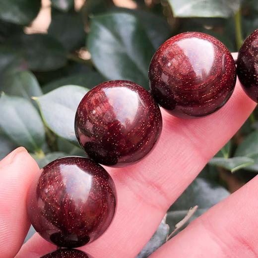 【青山特惠】2.0*12颗，5星超爆星 小叶紫檀手串 t16 商品图1