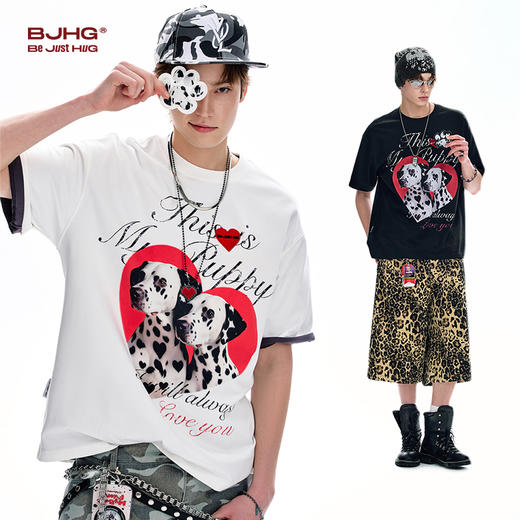 BJHG不计后果 不宠系列T恤短袖男款夏季凉感速干潮圆领针织上衣女 商品图0