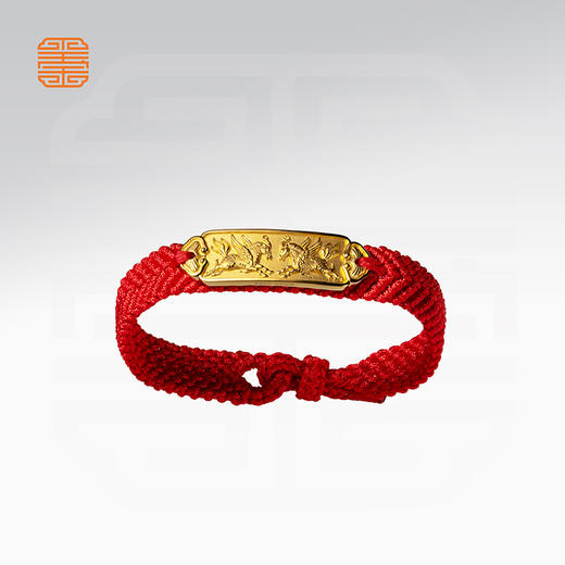 玺匠金铺《天马行空手绳》足金9999 黄金手链 生日礼物 商品图3