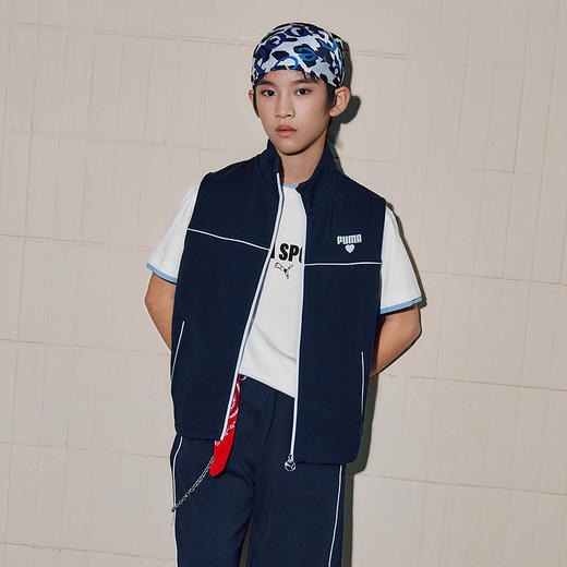 PUMA彪马童装2026春季新款儿童马甲休闲时髦运动风 商品图2