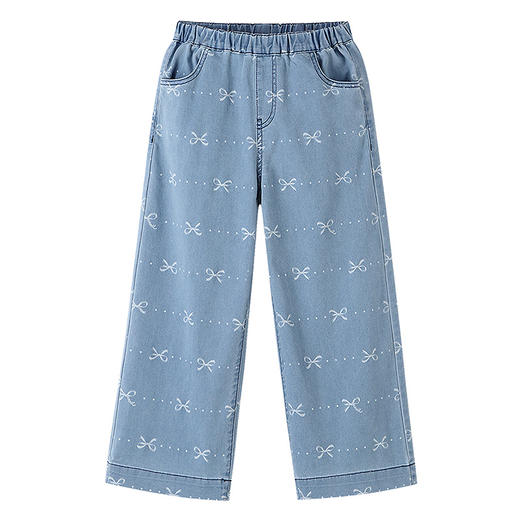 女童全腰牛仔单裤春季新款安奈儿童装EG616576 商品图6