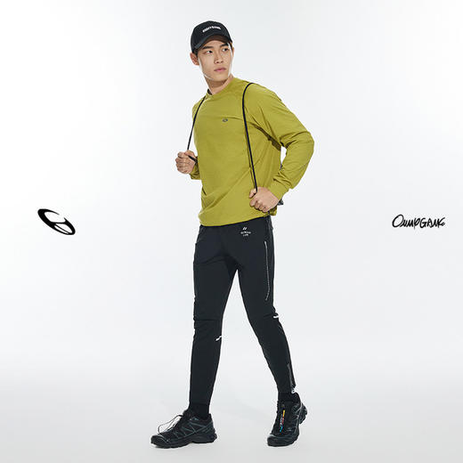 OMG运动 【防泼水】跑步裤男休闲裤直筒运动裤户外裤子弹力透气 商品图4