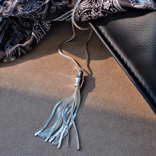 【N24038-s】alodia.co 冰瀑银河流苏毛衣链长项链 老钱风贵气清冷高级感长期主义百搭RJ136 商品图7